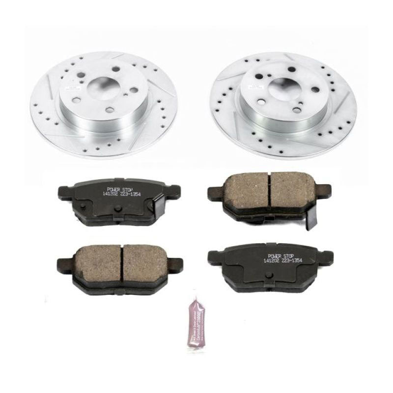 Power Stop 11-16 Scion tC Front & Rear Z17 Evolution Geomet Coated Brake Kit