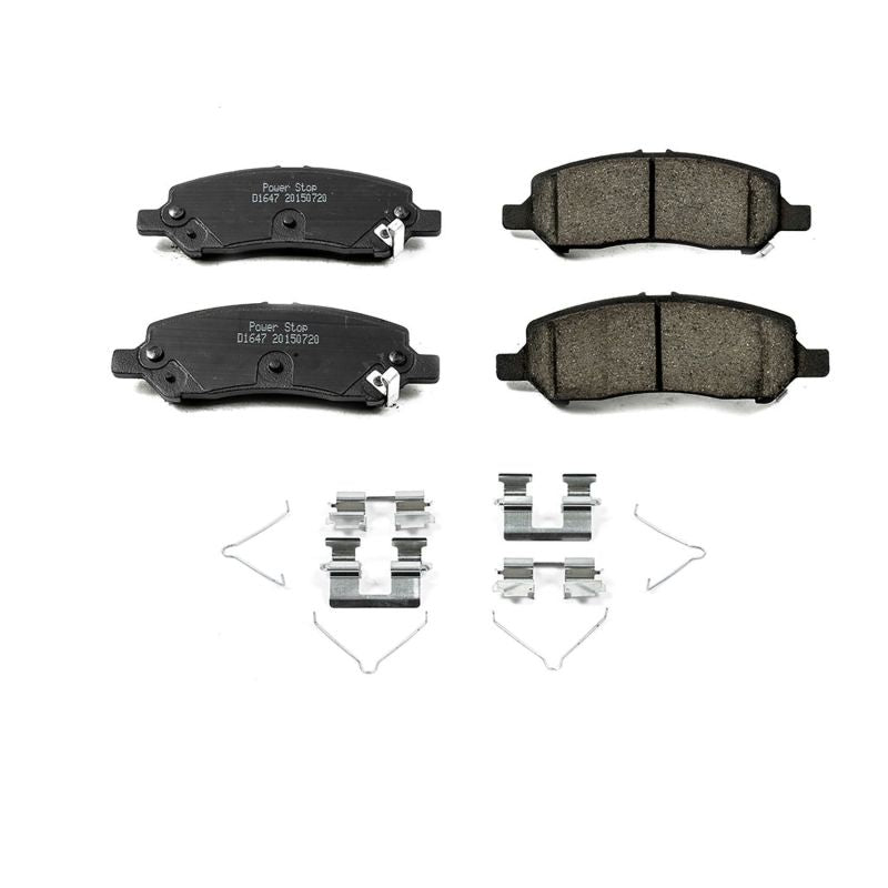 Power Stop 13-16 Dodge Dart Rear Z17 Evolution Ceramic Brake Pads w/Hardware PowerStop