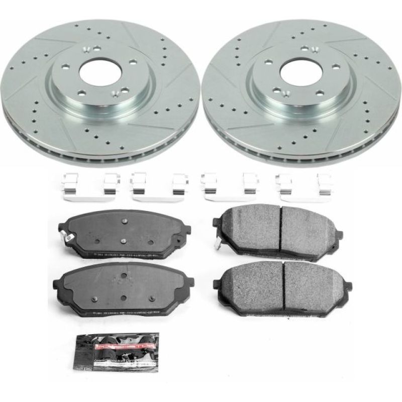 Power Stop 07-12 Hyundai Veracruz Front Z23 Evolution Sport Brake Kit PowerStop