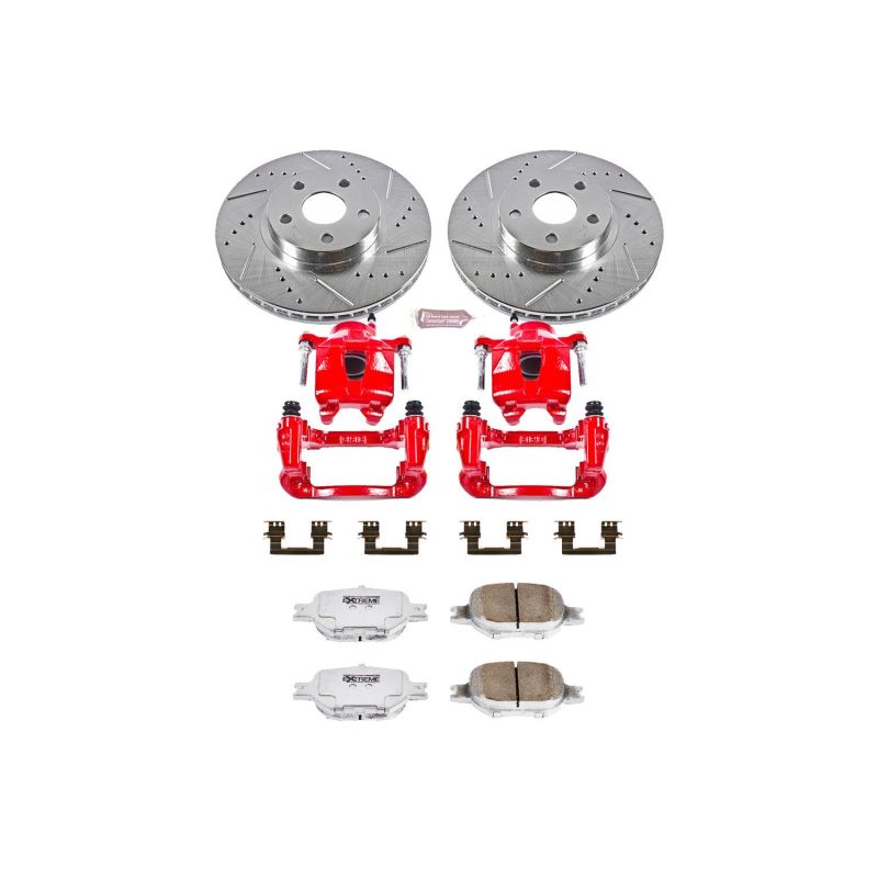 Power Stop 05-10 Scion tC Front Z26 Street Warrior Brake Kit w/Calipers PowerStop