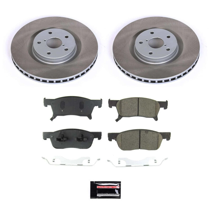 Power Stop 19-22 Subaru Ascent Front Semi-Coated Rotor Kit PowerStop