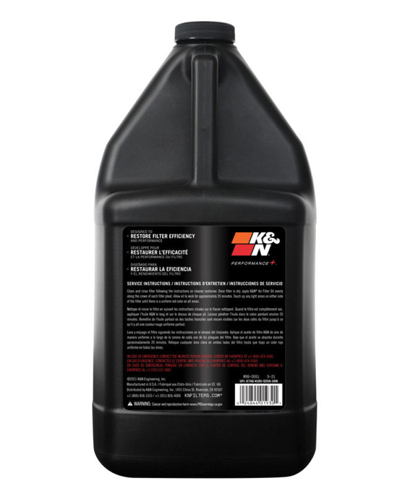 K&N 1 Gallon Air Filter Oil K&N Engineering