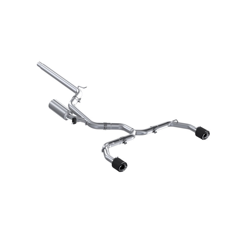 MBRP 2022 VW Golf GTI MK8 T304 SS 3in Cat-Back Exhaust 2.5in Dual Split Rear w/ Carbon Fiber Tips MBRP