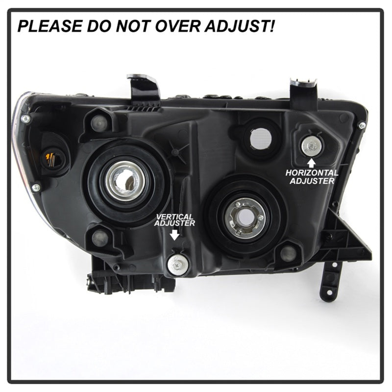 xTune 07-13 Toyota Tundra (w/o Headlight Washer) Headlight - OEM Left (HD-JH-TTU07-OE-L) SPYDER
