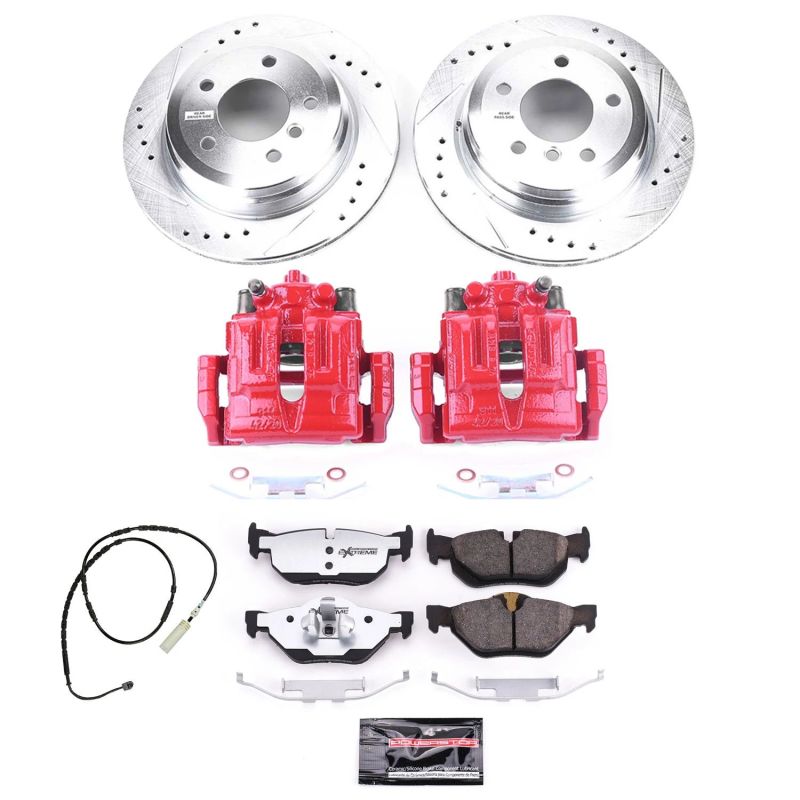 Power Stop 13-15 BMW X1 Rear Z26 Street Warrior Brake Kit w/Calipers PowerStop