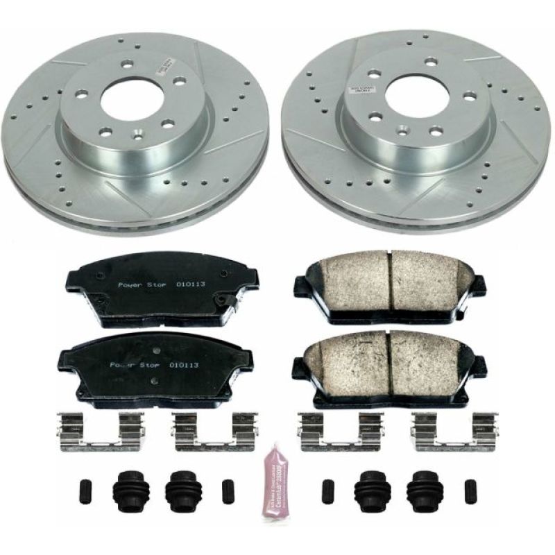 Power Stop 13-18 Cadillac ATS Front Z23 Evolution Sport Brake Kit PowerStop