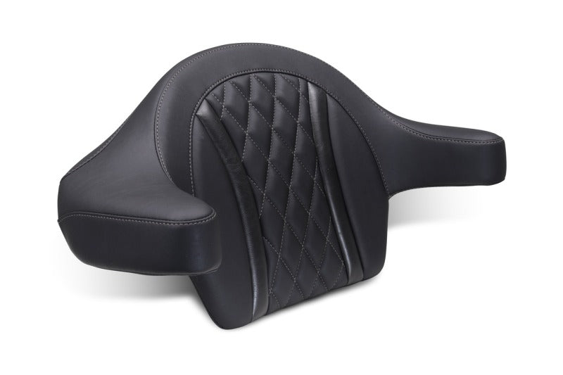 Mustang 2023-2025 Harley CVO Road Glide (ST) Deluxe Diamond Ext Arm Wrap-around Backrest Black