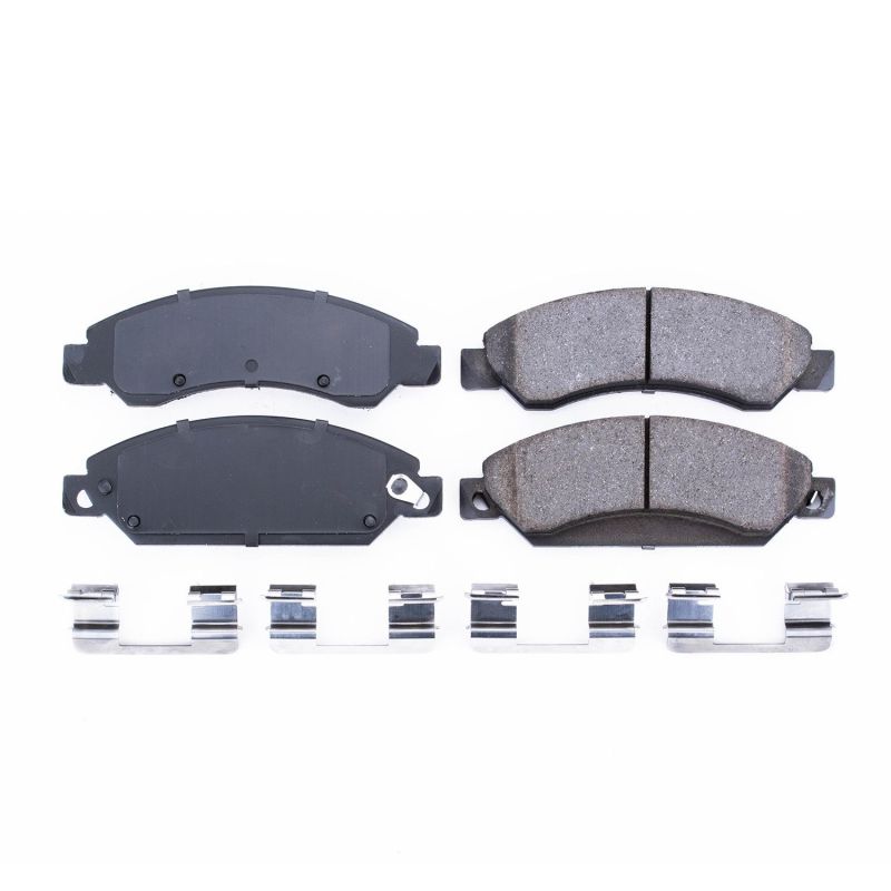 Power Stop 2007 Cadillac Escalade Front Z17 Evolution Ceramic Brake Pads w/Hardware PowerStop