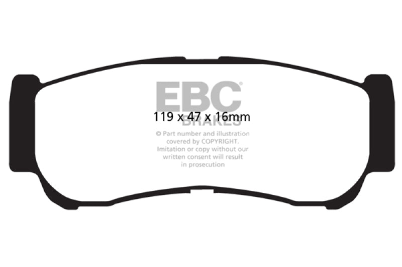 EBC YellowStuff Rear Brake Pads - DP41982R EBC