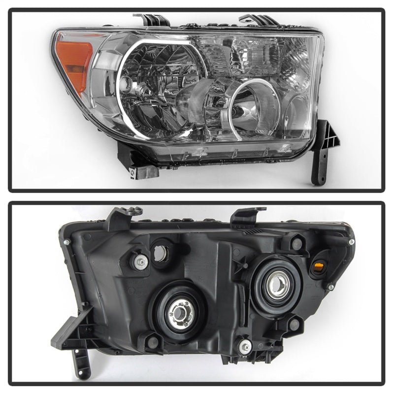 xTune 07-13 Toyota Tundra (w/o Headlight Washer) Headlight - OEM Right (HD-JH-TTU07-OE-R) SPYDER