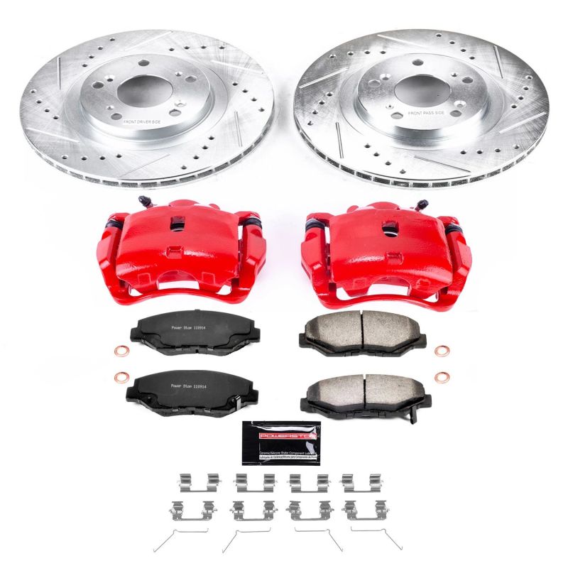 Power Stop 12-15 Honda Civic Front Z36 Truck & Tow Brake Kit w/Calipers PowerStop