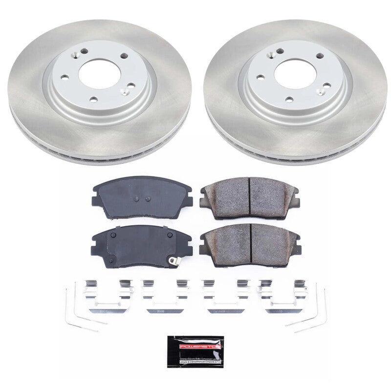 Power Stop 17-22 Kia Sportage Front Semi-Coated Rotor Kit PowerStop