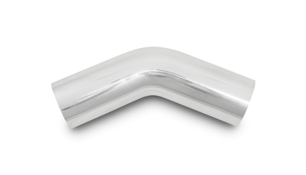 Vibrant 3.5in O.D. Aluminum 45° Mandrel Bend – Polished (2890)