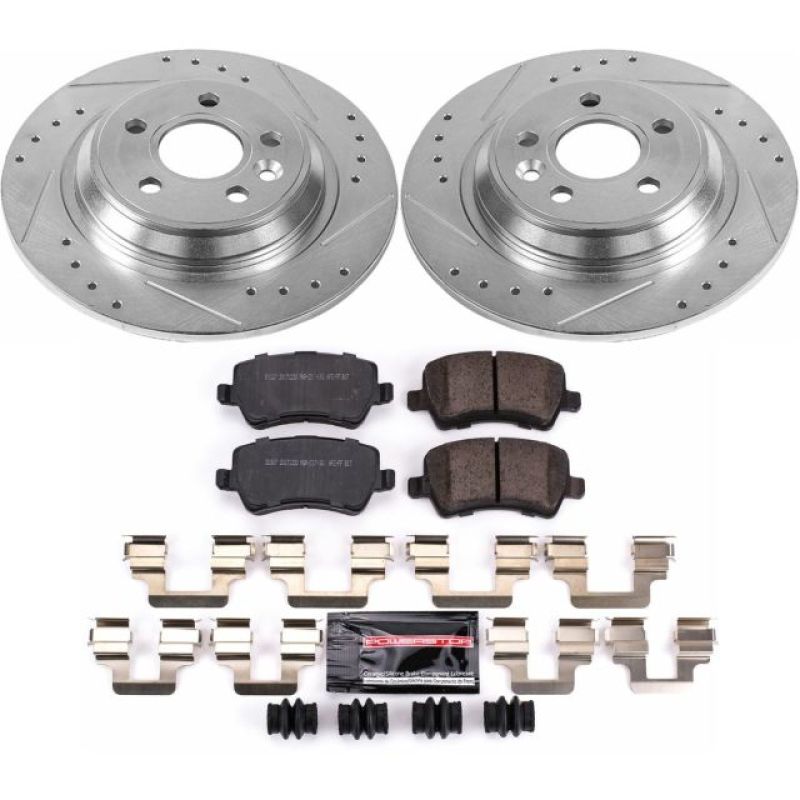Power Stop 11-18 Volvo S60 Rear Z23 Evolution Sport Brake Kit PowerStop