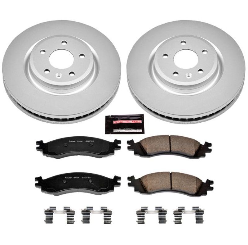 Power Stop 11-12 Ford Taurus Front Z17 Evolution Geomet Coated Brake Kit PowerStop