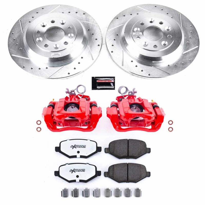 Power Stop 11-15 Ford Edge Rear Z36 Truck & Tow Brake Kit w/Calipers PowerStop