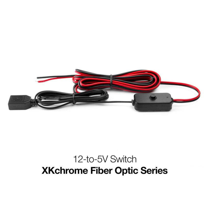XKGlow 12V to 5V Switch for Fiber Optic Kits - Part XK-FO-12-TO-5