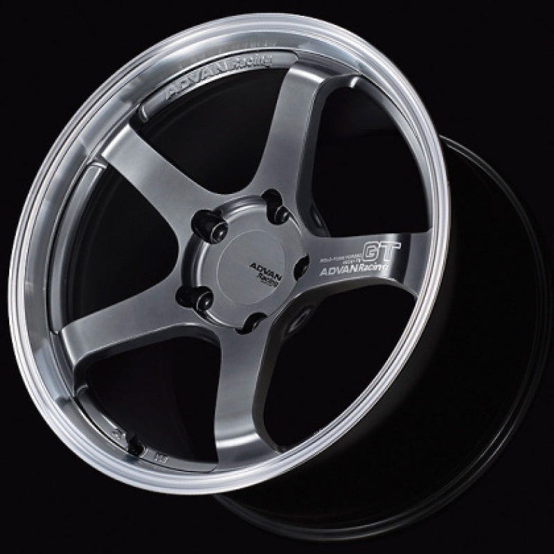 ADVAN Racing GT Premium 21x9.5 +40 5x114.3 Wheel - Hyper Platinum Black - YAQ1J40EPBP