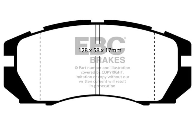 EBC YellowStuff Front Brake Pads - DP4966R EBC