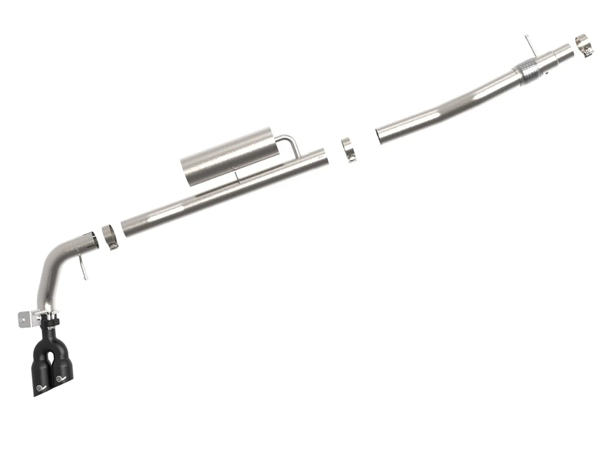 aFe Rebel Series 3in 304 SS Cat-Back Exhaust Side Exit w/ Black Tips 19-20 Ford Ranger L4-2.3L (t)