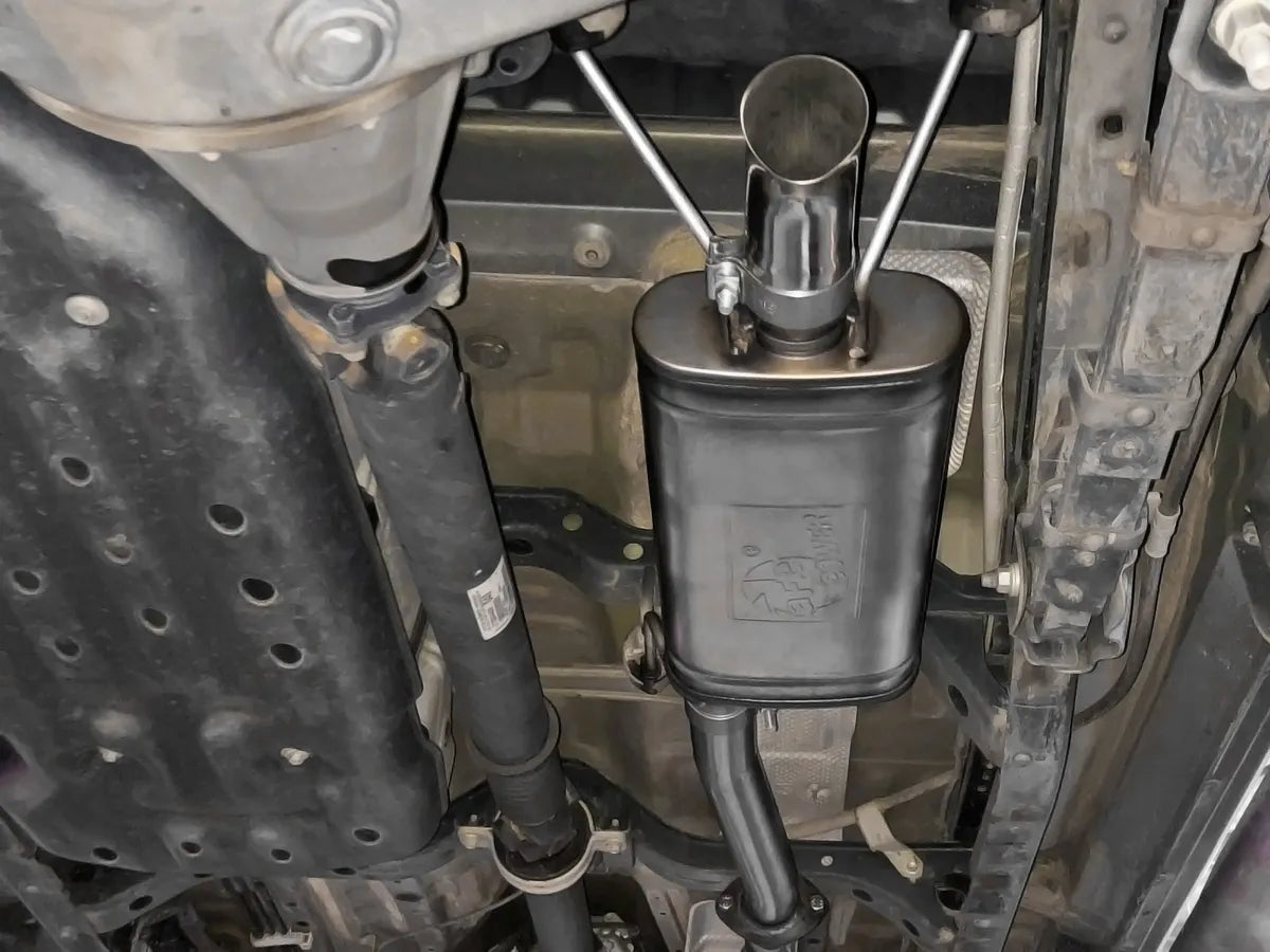 aFe ROCK BASHER 2-1/2 IN 409 Stainless Steel Cat-Back Exhaust System - 49-46046