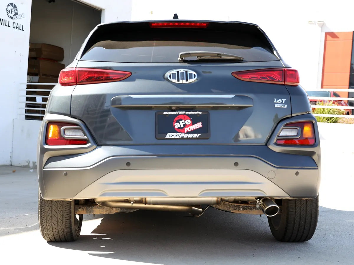 aFe Takeda 2.5in 304 SS Axle-Back Exhaust w/Polished Tips 18-22 Hyundai Kona L4-1.6L (t) AWD