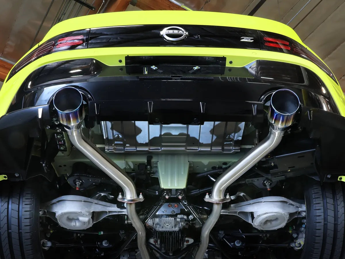 aFe Nissan Z 23-23 V6-3.0L Takeda 2-1/2in 304 SS Axle-Back Exhaust System w/ Black Tips