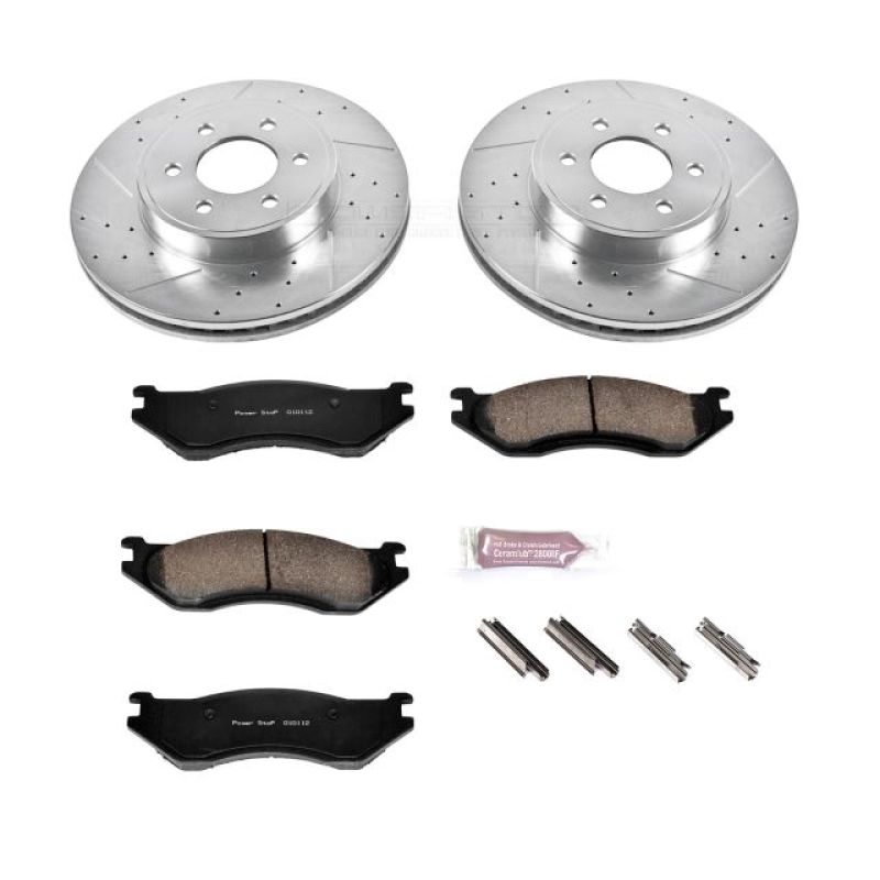 Power Stop 2003 Dodge Durango Front Z23 Evolution Sport Brake Kit PowerStop