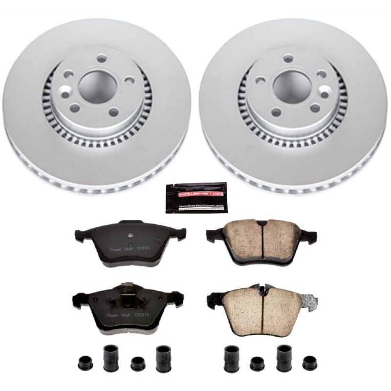 Power Stop 11-14 Volvo S60 Front Z23 Evolution Sport Coated Brake Kit PowerStop