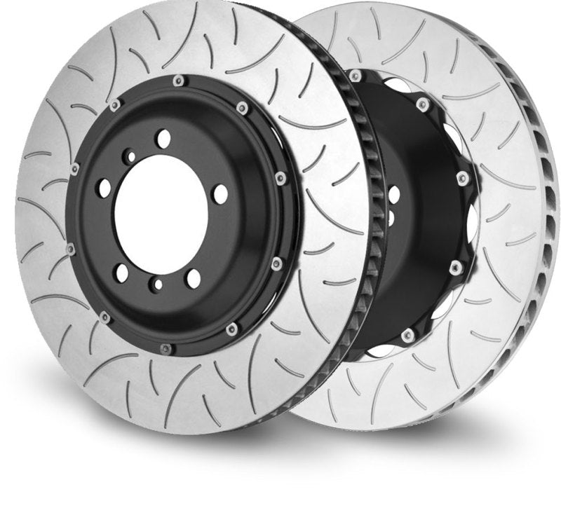 Brembo 04-06 CaRearera GT Rear 2-Piece Discs 380x34 2pc Rotor Slotted Type-3 Brembo