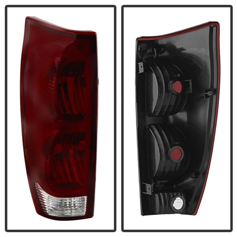Xtune Chevy Avalanche 02-06 OE Style Tail Lights Red Smoked ALT-JH-CAVA02-OE-RSM SPYDER