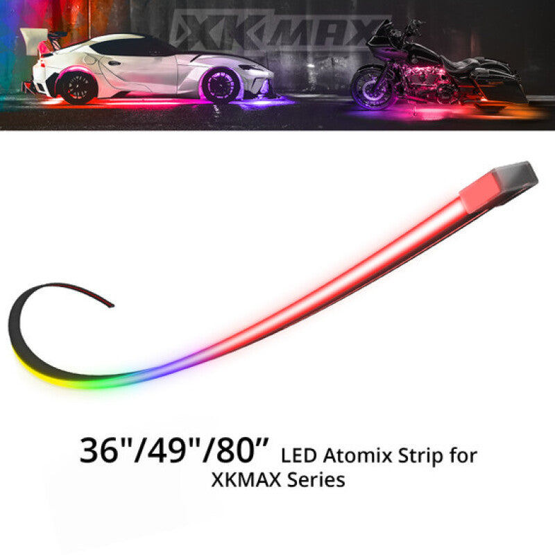 XKGlow XKmax Atomix Flexible Body Gap Strip 80in Left - Part MX-BG-80-L