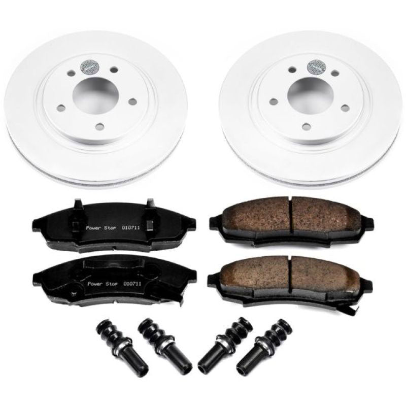 Power Stop 95-96 Buick Regal Front & Rear Z17 Evolution Geomet Coated Brake Kit
