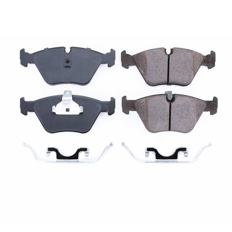 Power Stop 01-05 BMW 525i Front Z17 Evolution Ceramic Brake Pads w/Hardware PowerStop