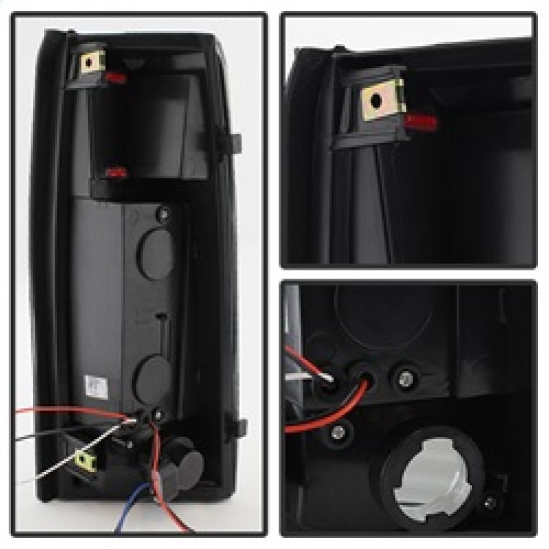 Xtune Yukon Denali 99-00 LED Tail Lights Black Smoked ALT-JH-CCK88-LED-BKSM SPYDER