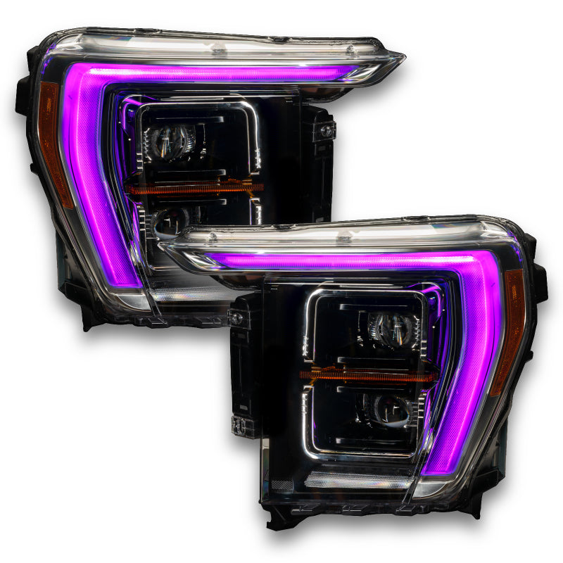 Oracle 21-22 Ford F-150 ColorSHIFT RGB+W Headlight DRL Upgrade Kit w/ Simple Controller ORACLE Lighting