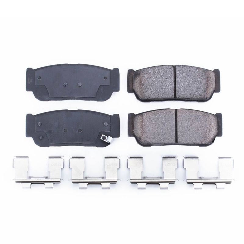 Power Stop 2007 Hyundai Entourage Rear Z17 Evolution Ceramic Brake Pads w/Hardware PowerStop