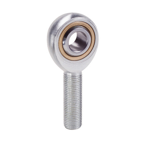 QA1 V Series 3-Pc Rod End - Female/Left Hand - 12mm Bore x M12x1.75 w/Stud & Zerk - Carbon Steel