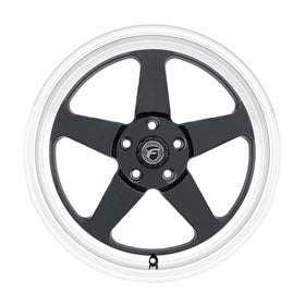 Forgestar D5 18x10 / 5x120.65 BP / ET+25 / 6.5in BS Gloss Black Machined Wheel