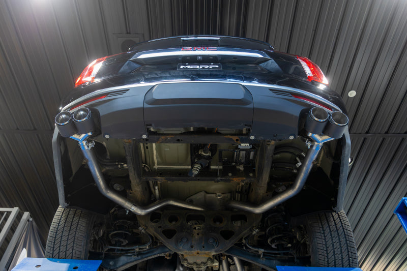 MBRP 2021+ Chevy Tahoe / GMC Yukon T304 SS 3in Cat-Back Dual Split Exhaust w/ Quad Carbon Fiber Tips MBRP