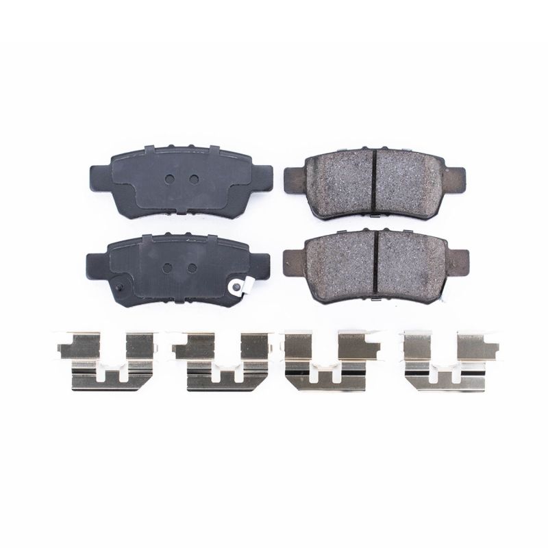 Power Stop 05-10 Honda Odyssey Rear Z17 Evolution Ceramic Brake Pads w/Hardware PowerStop