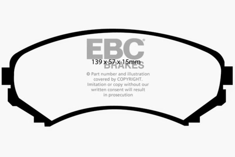 EBC YellowStuff Front Brake Pads - DP41619R EBC
