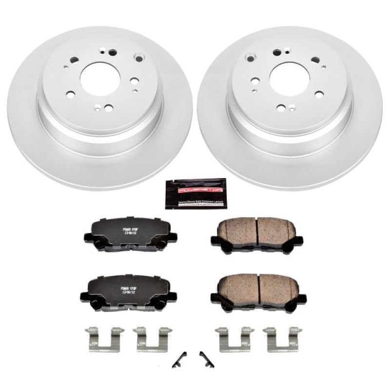 Power Stop 12-15 Honda Pilot Rear Z17 Evolution Geomet Coated Brake Kit PowerStop
