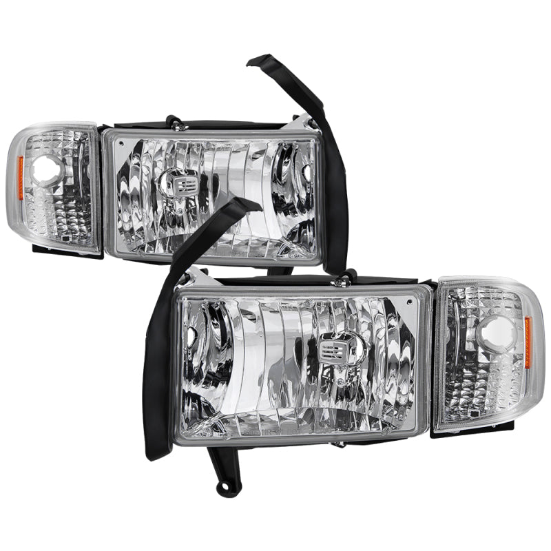 xTune Dodge Ram 1500 94-01 Headlight w/ Corner Lamps - OEM HD-JH-DR94-SET-C SPYDER