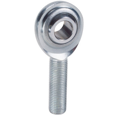 QA1 G Series 2-Pc Rod End - Male/Left Hand - .25in Bore x 1/4-28 w/Stud - Stainless Steel w/PTFE