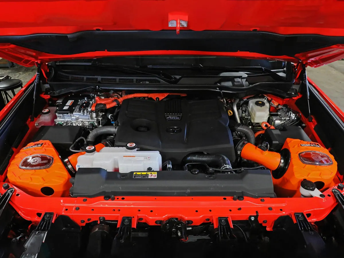aFeMomentum GT Orange Edition Cold Air Intake System w/ Black Pro 5R Filters - 50-70100KN