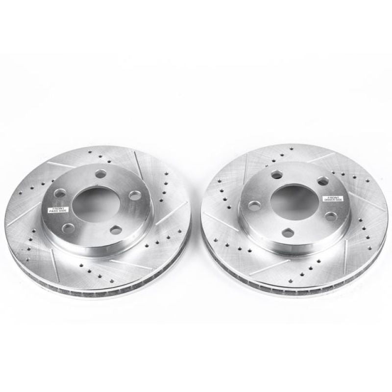 Power Stop 04-05 Chevrolet Classic Front Evolution Drilled & Slotted Rotors - Pair PowerStop