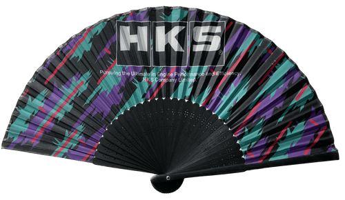 HKS Folding Fan - Oil Color