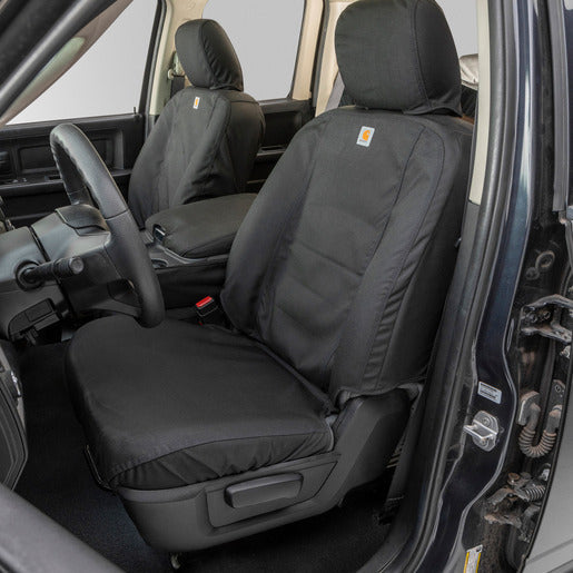 Covercraft 19-24 Dodge Ram 1500 Carhartt Super Dux SeatSaver Custom Second Row Seat Covers - Black