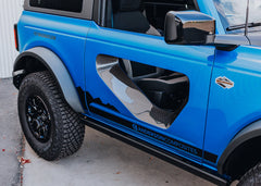Anderson Composites 2021 - 2024 Ford Bronco Fiberglass Halo Doors With Carbon Fiber Inserts (2-door) - AC-DD21FDBR2D-HA-PC